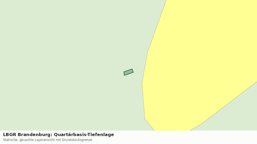 Statische Kartenansicht: LBGR Brandenburg: Quartärbasis-Tiefenlage