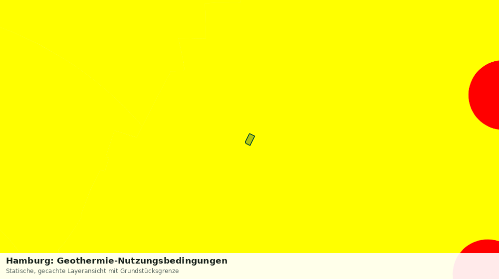 Statische Kartenansicht: Hamburg: Geothermie-Nutzungsbedingungen