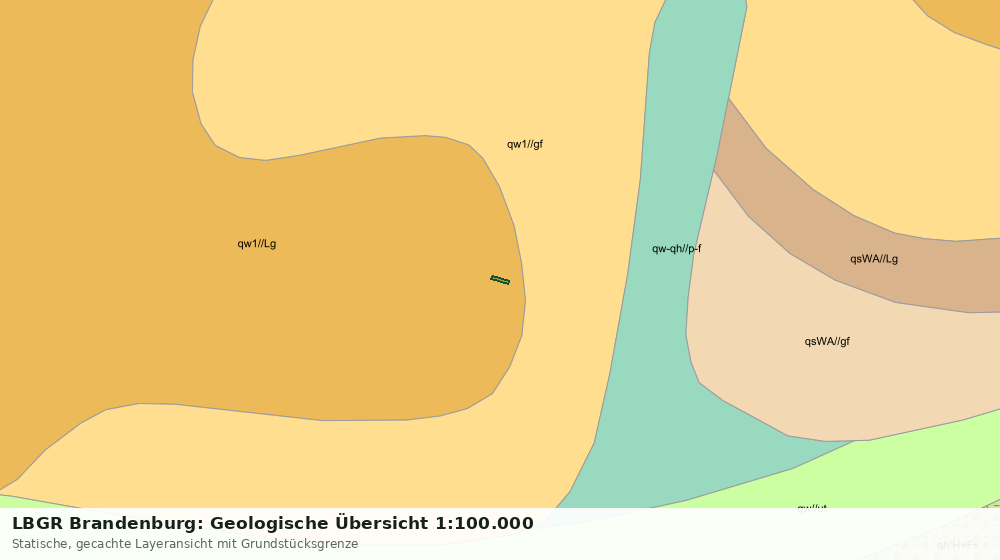 Statische Kartenansicht: LBGR Brandenburg: Geologische Übersicht 1:100.000