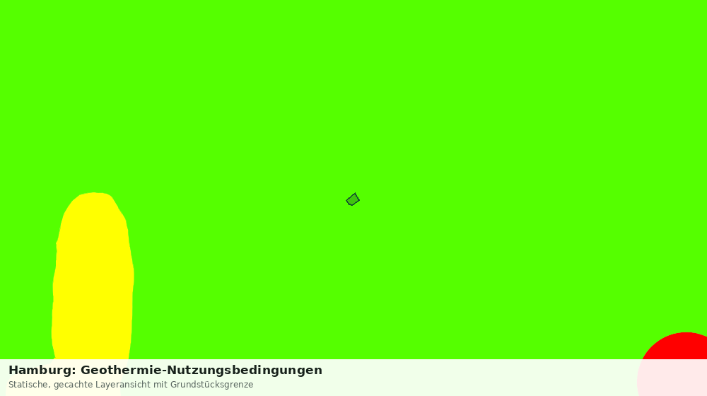 Statische Kartenansicht: Hamburg: Geothermie-Nutzungsbedingungen