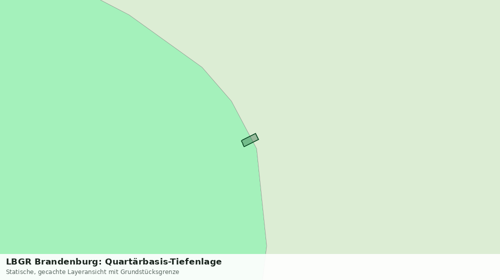 Statische Kartenansicht: LBGR Brandenburg: Quartärbasis-Tiefenlage