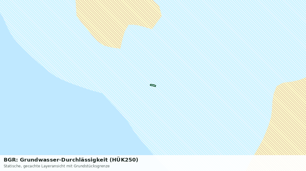 Statische Kartenansicht: BGR: Grundwasser-Durchlässigkeit (HÜK250)