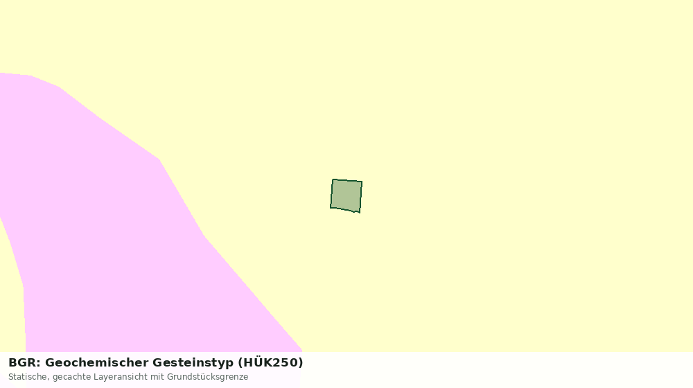 Statische Kartenansicht: BGR: Geochemischer Gesteinstyp (HÜK250)