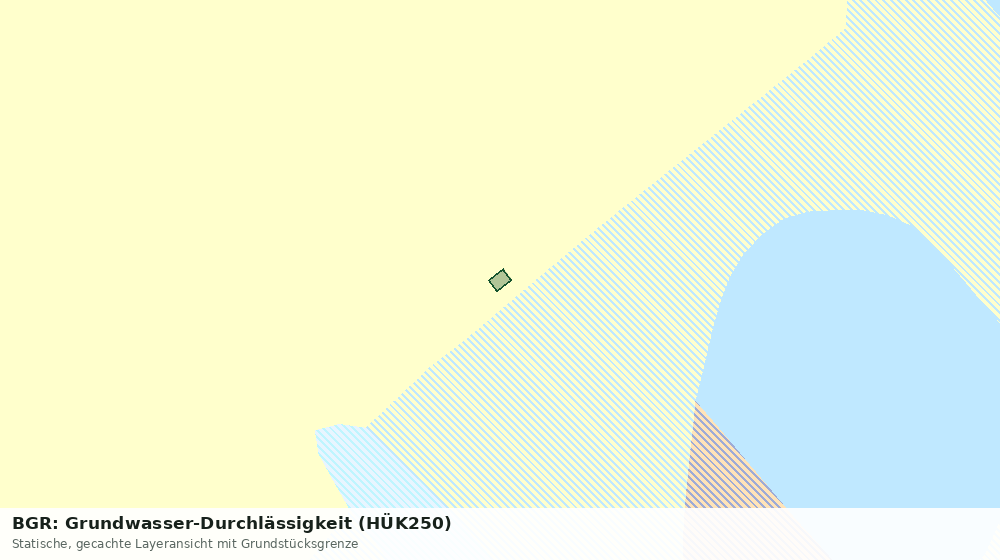 Statische Kartenansicht: BGR: Grundwasser-Durchlässigkeit (HÜK250)