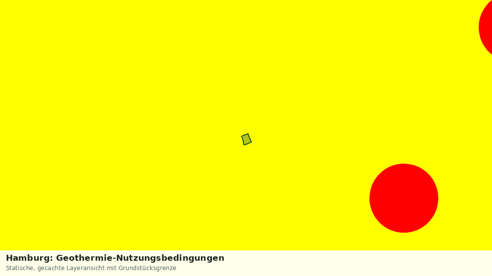 Statische Kartenansicht: Hamburg: Geothermie-Nutzungsbedingungen