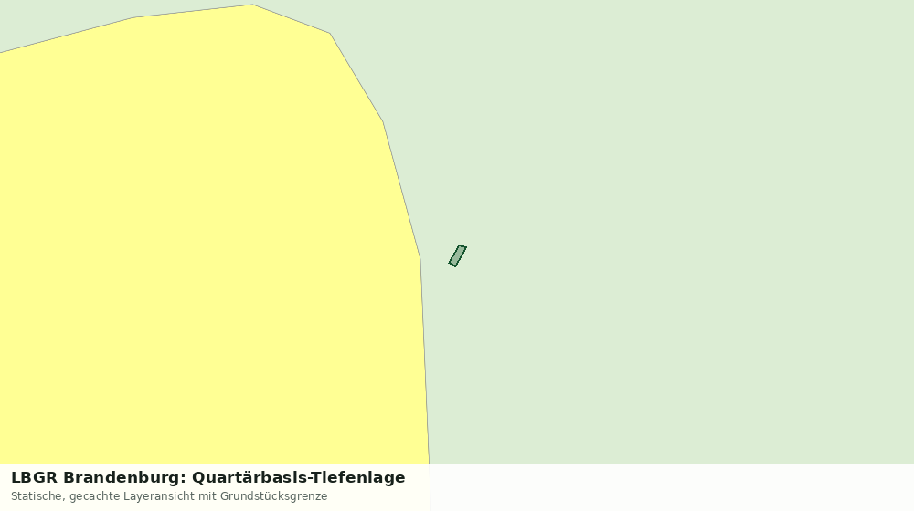 Statische Kartenansicht: LBGR Brandenburg: Quartärbasis-Tiefenlage