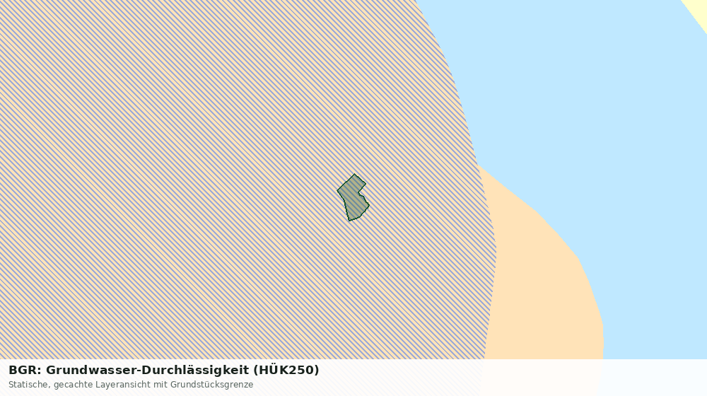 Statische Kartenansicht: BGR: Grundwasser-Durchlässigkeit (HÜK250)