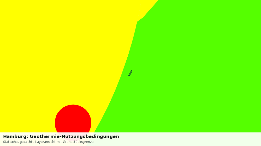 Statische Kartenansicht: Hamburg: Geothermie-Nutzungsbedingungen