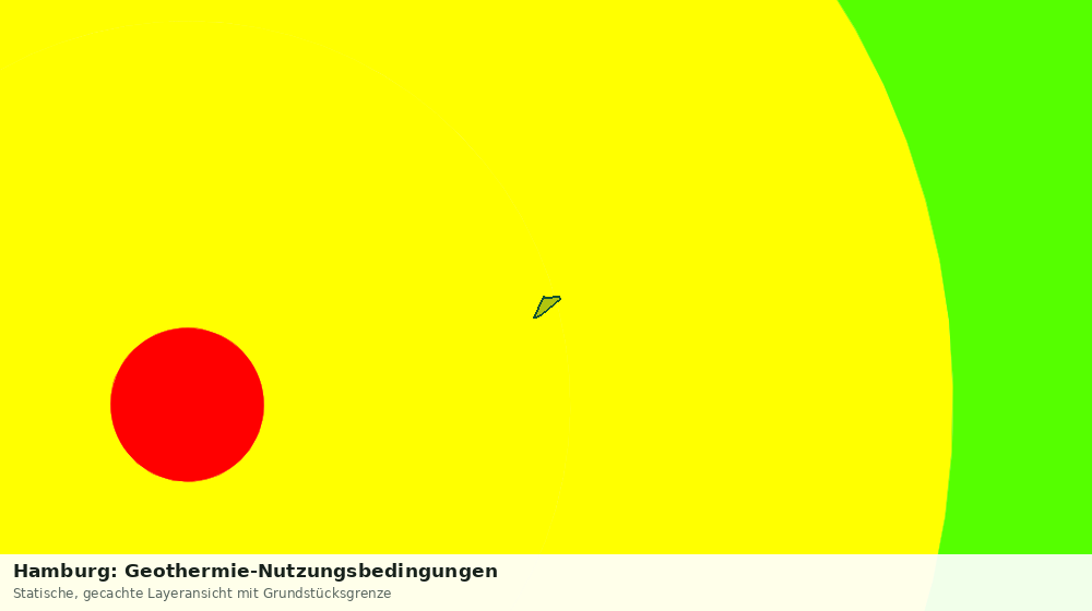 Statische Kartenansicht: Hamburg: Geothermie-Nutzungsbedingungen
