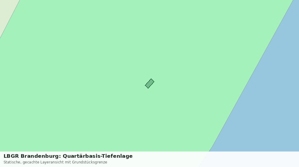Statische Kartenansicht: LBGR Brandenburg: Quartärbasis-Tiefenlage