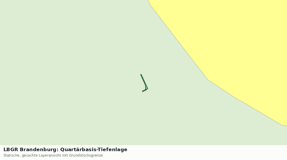 Statische Kartenansicht: LBGR Brandenburg: Quartärbasis-Tiefenlage