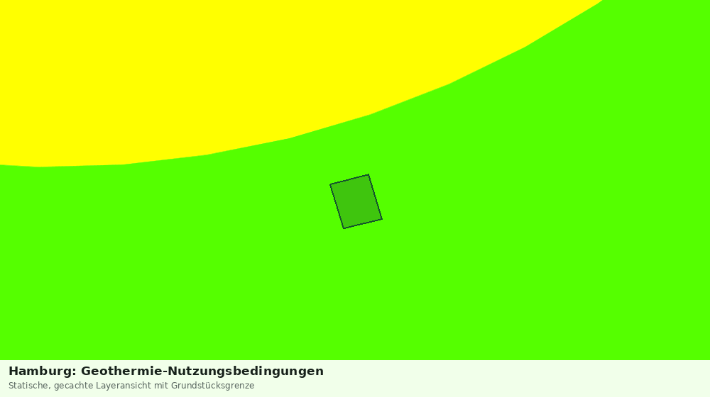 Statische Kartenansicht: Hamburg: Geothermie-Nutzungsbedingungen