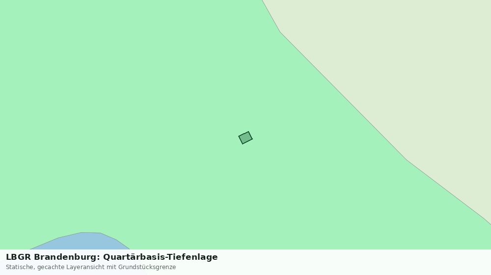 Statische Kartenansicht: LBGR Brandenburg: Quartärbasis-Tiefenlage