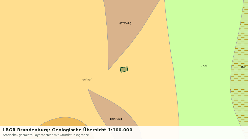 Statische Kartenansicht: LBGR Brandenburg: Geologische Übersicht 1:100.000