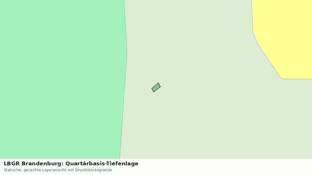 Statische Kartenansicht: LBGR Brandenburg: Quartärbasis-Tiefenlage