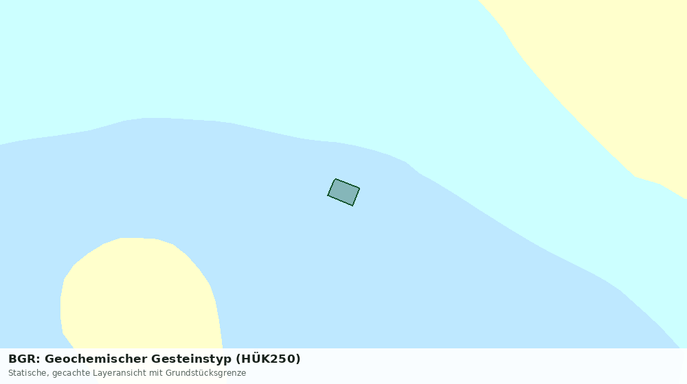 Statische Kartenansicht: BGR: Geochemischer Gesteinstyp (HÜK250)