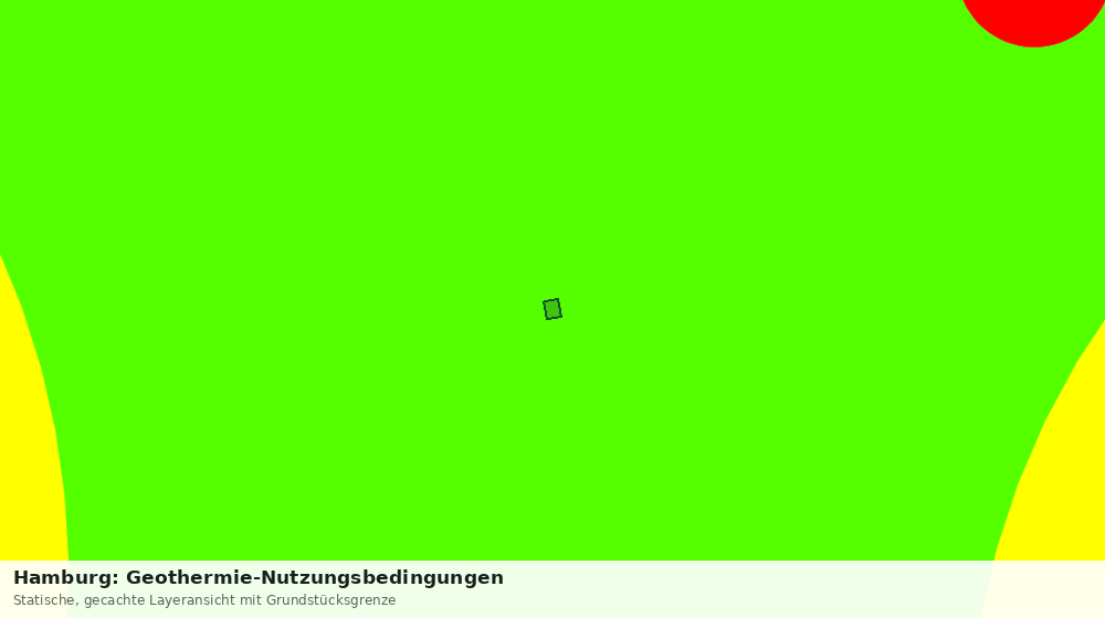 Statische Kartenansicht: Hamburg: Geothermie-Nutzungsbedingungen