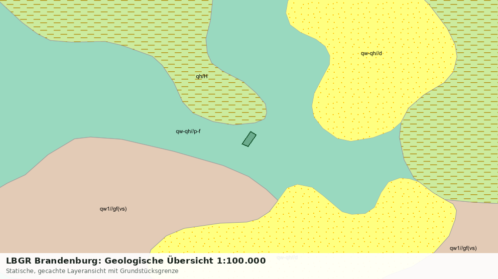 Statische Kartenansicht: LBGR Brandenburg: Geologische Übersicht 1:100.000
