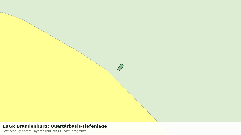 Statische Kartenansicht: LBGR Brandenburg: Quartärbasis-Tiefenlage