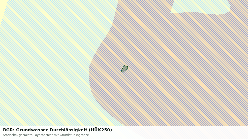Statische Kartenansicht: BGR: Grundwasser-Durchlässigkeit (HÜK250)