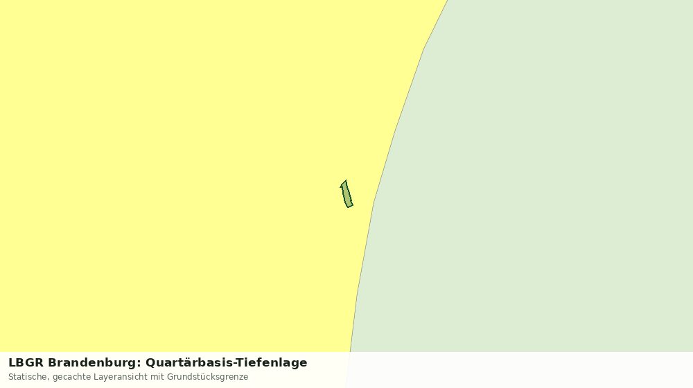 Statische Kartenansicht: LBGR Brandenburg: Quartärbasis-Tiefenlage