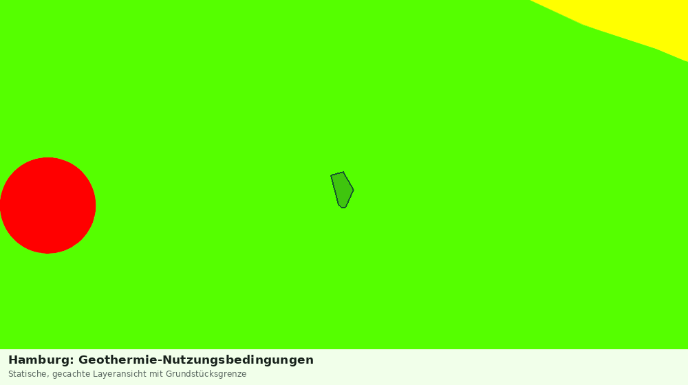 Statische Kartenansicht: Hamburg: Geothermie-Nutzungsbedingungen