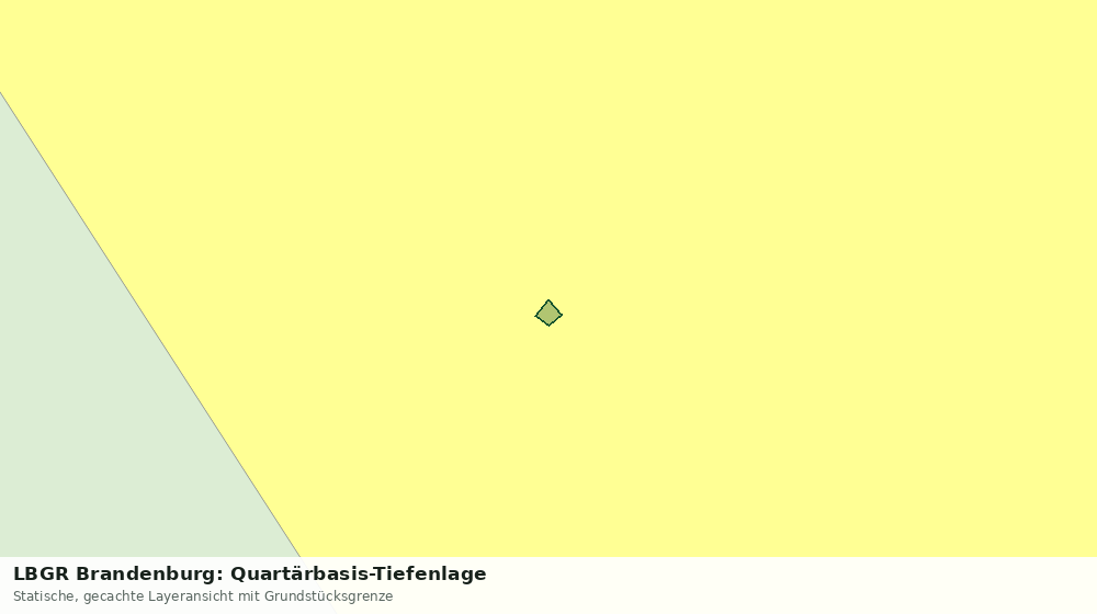 Statische Kartenansicht: LBGR Brandenburg: Quartärbasis-Tiefenlage
