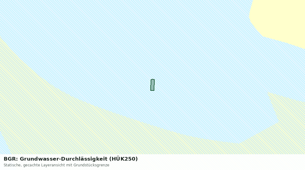 Statische Kartenansicht: BGR: Grundwasser-Durchlässigkeit (HÜK250)
