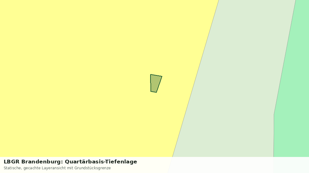 Statische Kartenansicht: LBGR Brandenburg: Quartärbasis-Tiefenlage