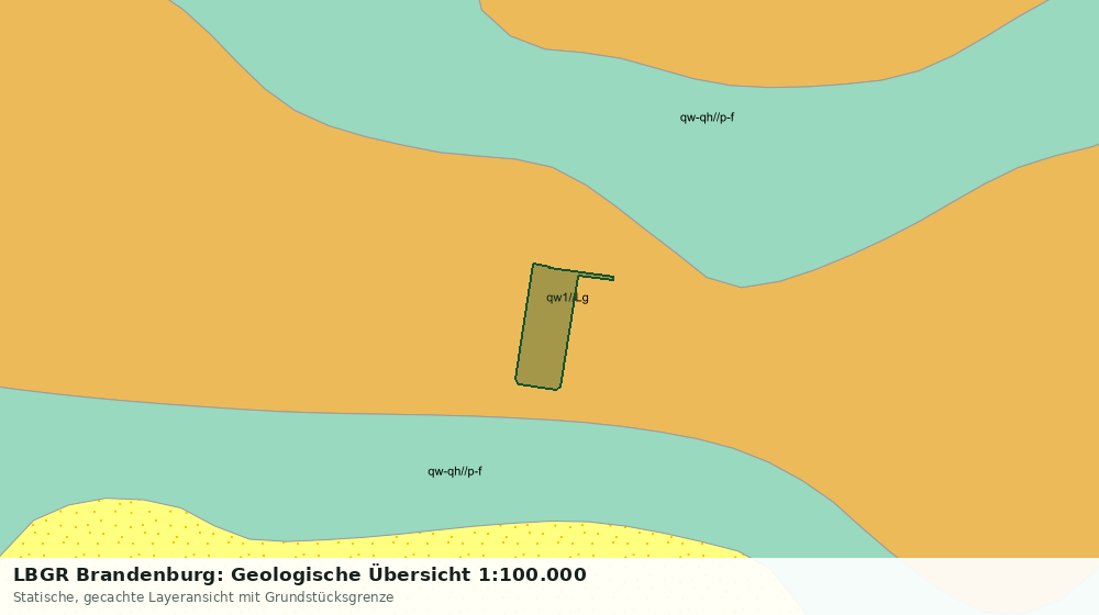 Statische Kartenansicht: LBGR Brandenburg: Geologische Übersicht 1:100.000