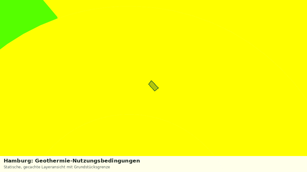 Statische Kartenansicht: Hamburg: Geothermie-Nutzungsbedingungen