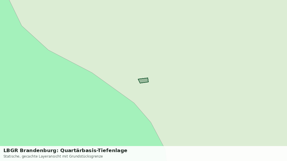 Statische Kartenansicht: LBGR Brandenburg: Quartärbasis-Tiefenlage