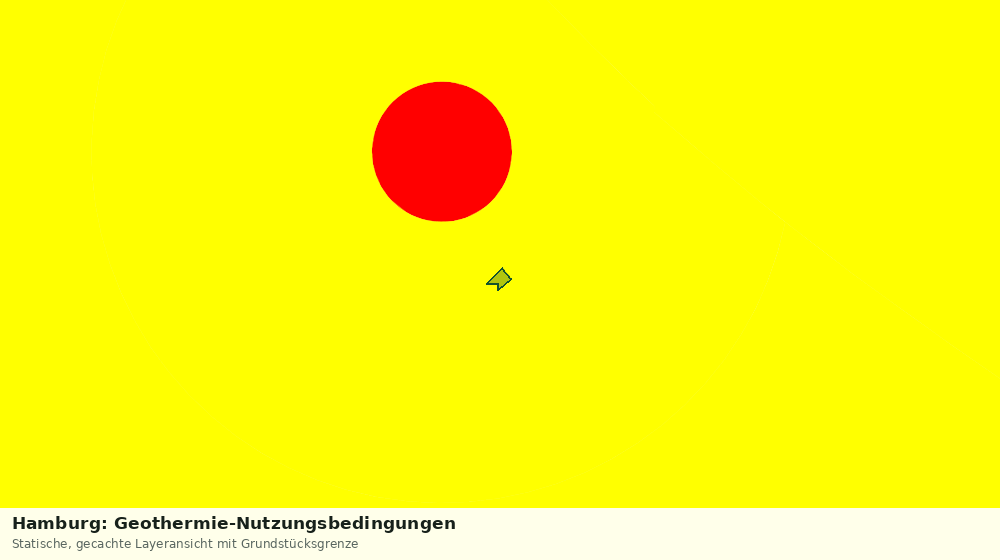 Statische Kartenansicht: Hamburg: Geothermie-Nutzungsbedingungen
