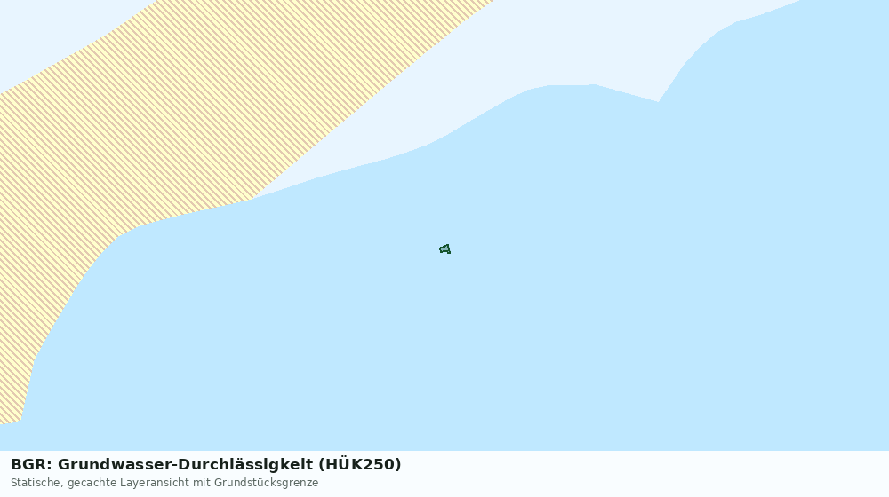 Statische Kartenansicht: BGR: Grundwasser-Durchlässigkeit (HÜK250)