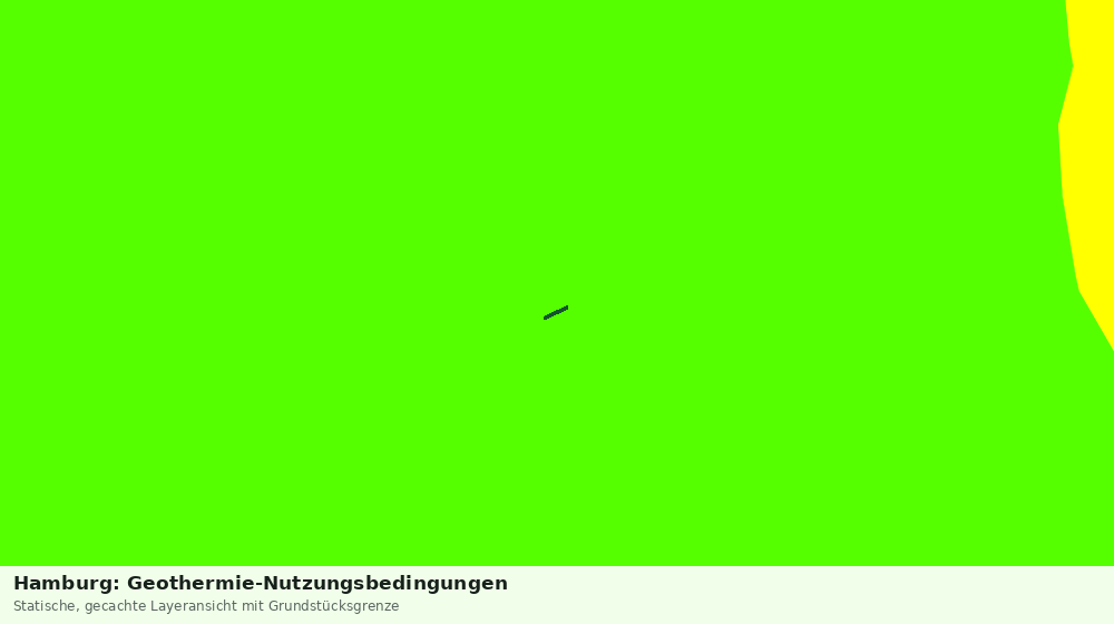 Statische Kartenansicht: Hamburg: Geothermie-Nutzungsbedingungen
