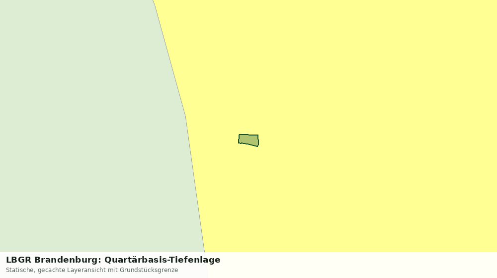 Statische Kartenansicht: LBGR Brandenburg: Quartärbasis-Tiefenlage
