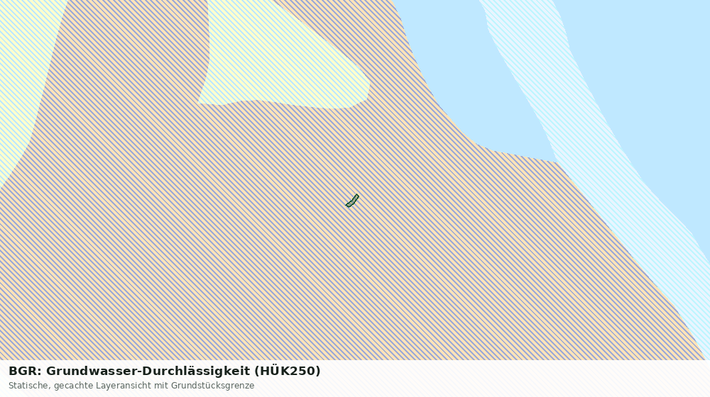 Statische Kartenansicht: BGR: Grundwasser-Durchlässigkeit (HÜK250)