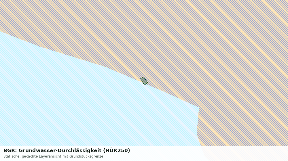 Statische Kartenansicht: BGR: Grundwasser-Durchlässigkeit (HÜK250)
