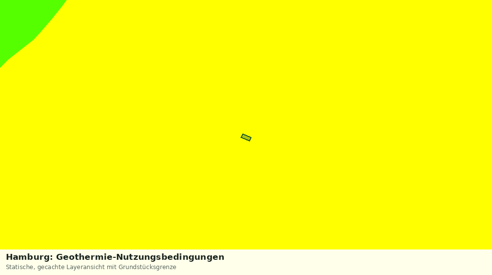 Statische Kartenansicht: Hamburg: Geothermie-Nutzungsbedingungen