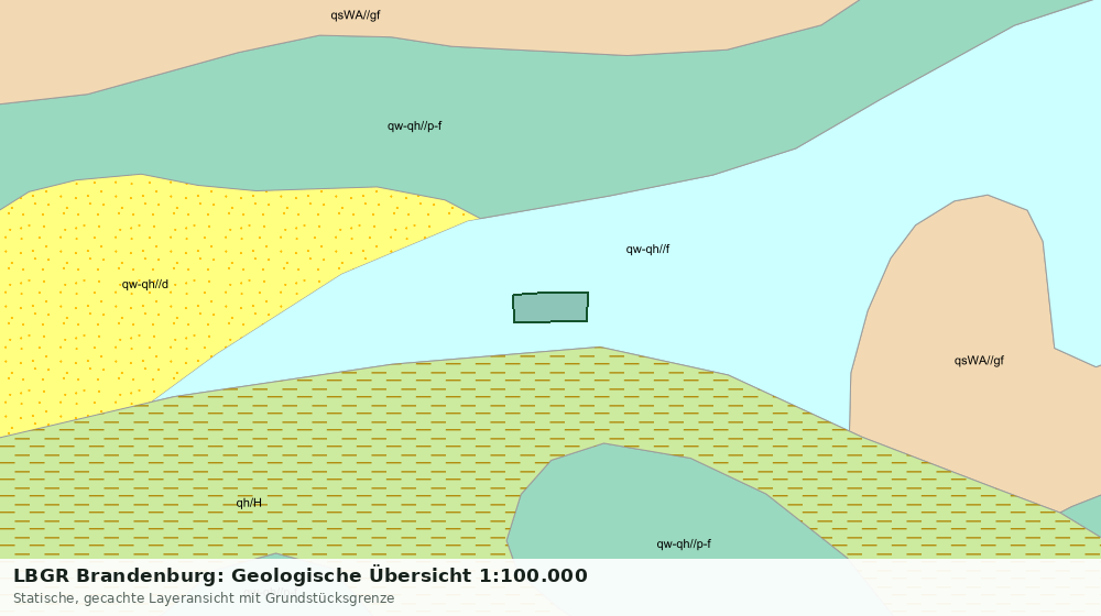 Statische Kartenansicht: LBGR Brandenburg: Geologische Übersicht 1:100.000