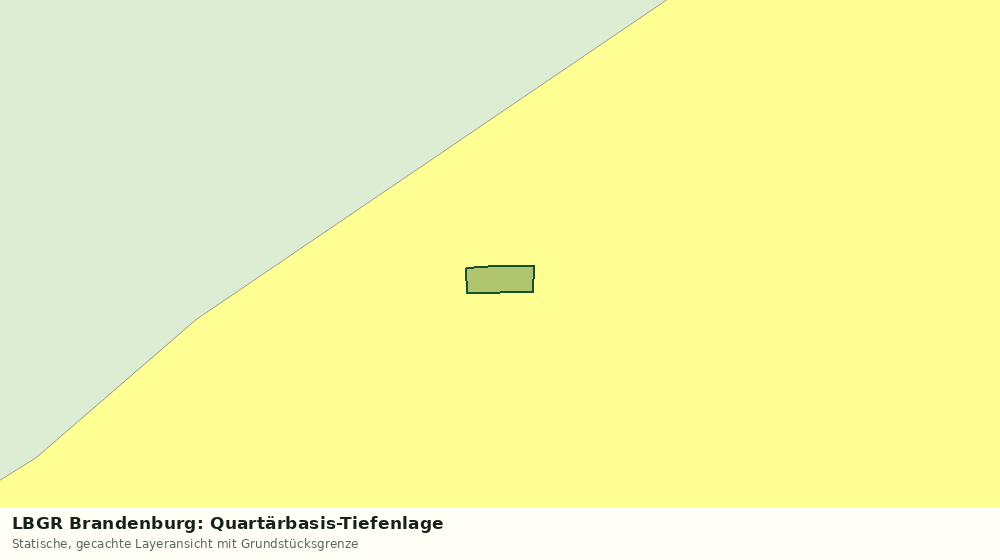 Statische Kartenansicht: LBGR Brandenburg: Quartärbasis-Tiefenlage
