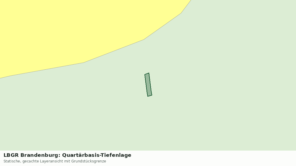 Statische Kartenansicht: LBGR Brandenburg: Quartärbasis-Tiefenlage