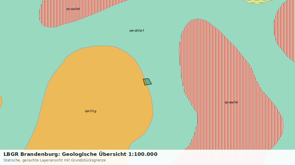 Statische Kartenansicht: LBGR Brandenburg: Geologische Übersicht 1:100.000