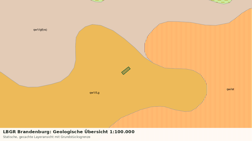 Statische Kartenansicht: LBGR Brandenburg: Geologische Übersicht 1:100.000