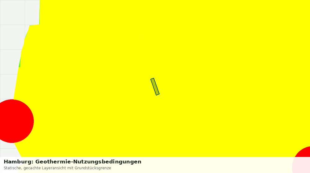 Statische Kartenansicht: Hamburg: Geothermie-Nutzungsbedingungen