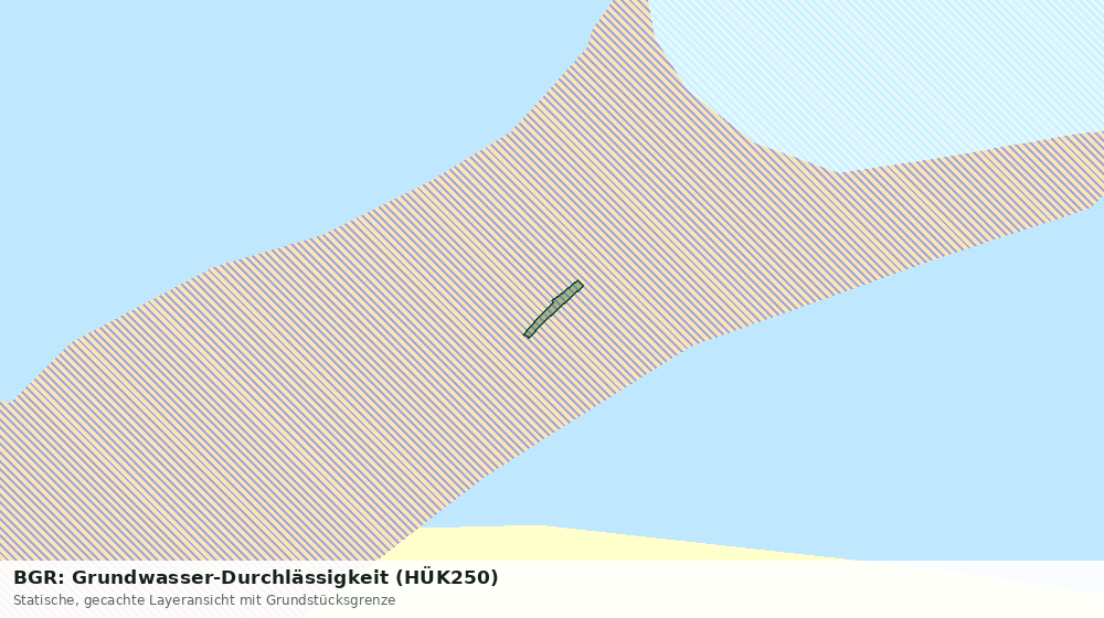 Statische Kartenansicht: BGR: Grundwasser-Durchlässigkeit (HÜK250)