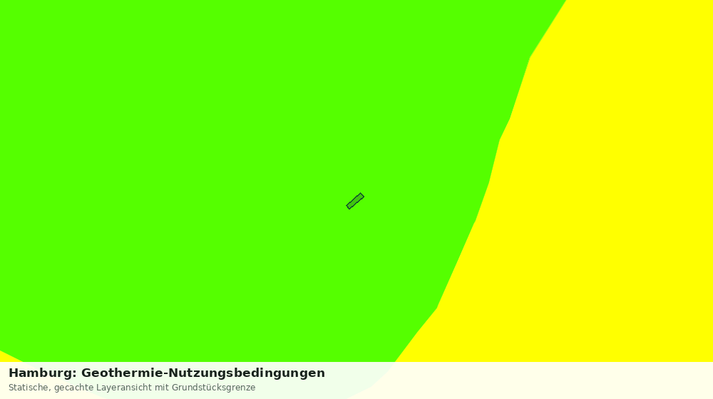 Statische Kartenansicht: Hamburg: Geothermie-Nutzungsbedingungen