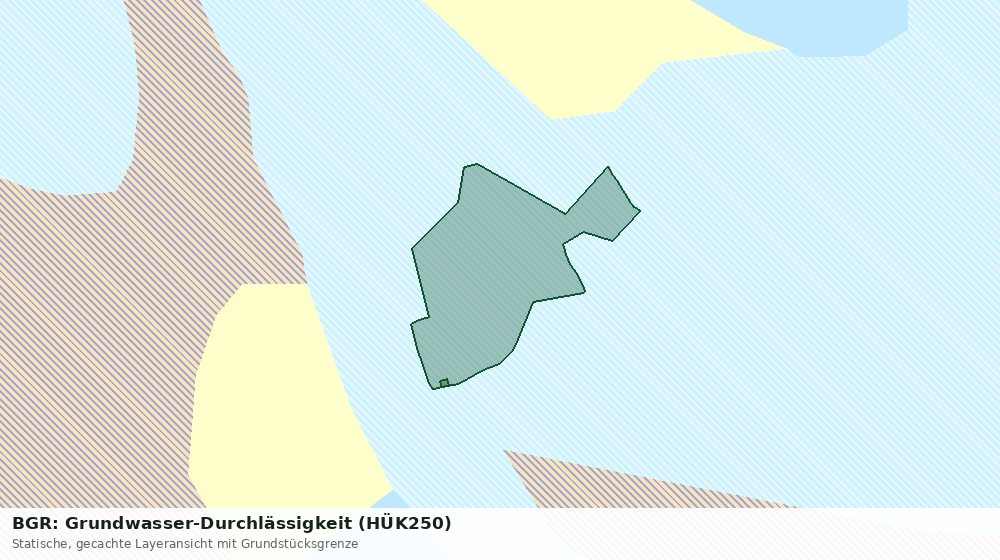 Statische Kartenansicht: BGR: Grundwasser-Durchlässigkeit (HÜK250)