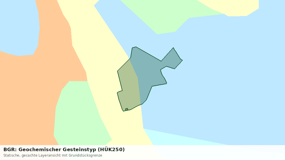Statische Kartenansicht: BGR: Geochemischer Gesteinstyp (HÜK250)
