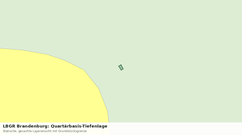 Statische Kartenansicht: LBGR Brandenburg: Quartärbasis-Tiefenlage